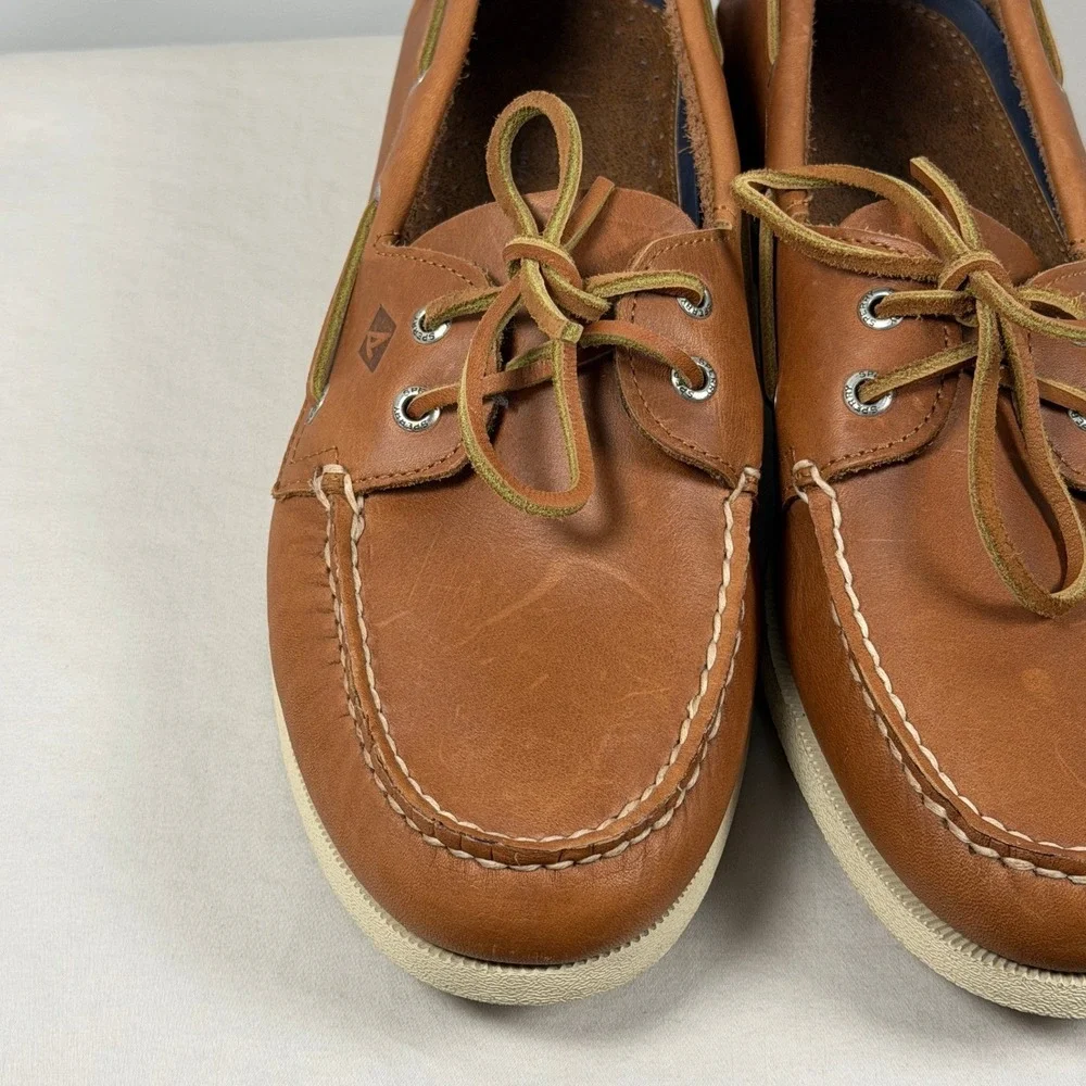 Sperry Top-Sider Original Boat Shoes Mens 11.5 Sahara Tan Brown Leather